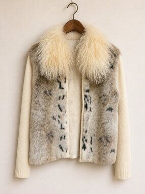 Trendy Faux Fur Sweater